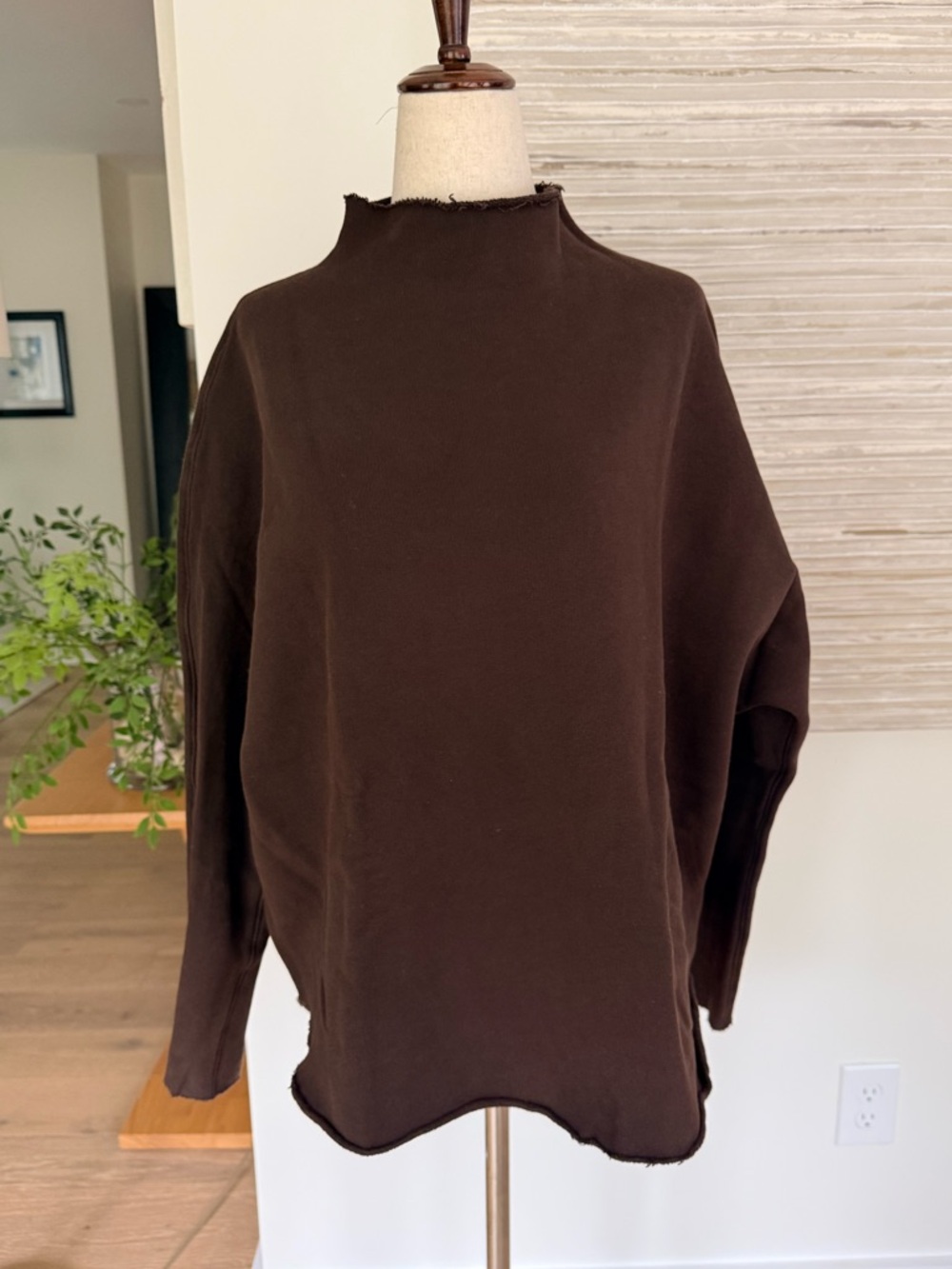 Frank & Eileen EFFIE Long-Sleeve Funnel Neck Capelet size XS